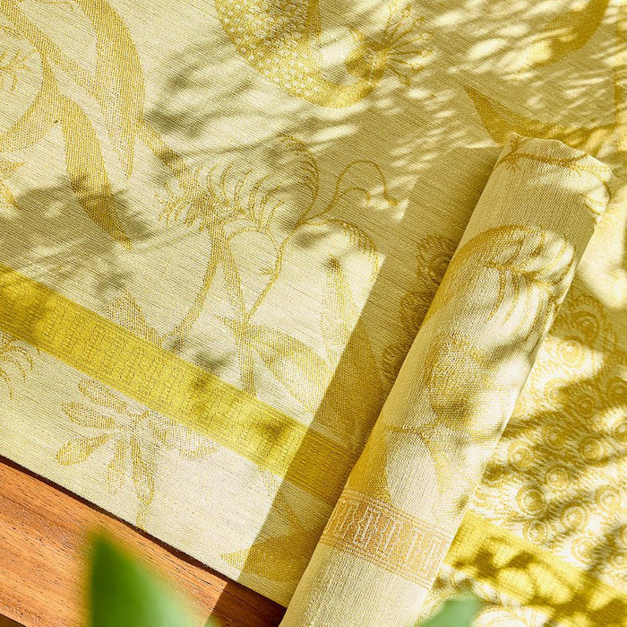 L'Orangerie Yellow Napkins by Le Jacquard Français Napkin 22" X 22" - Set of 4 YELLOW at FIG LINENS AND HOME 1