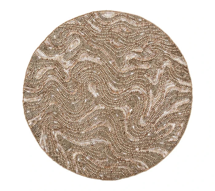 Luster Gold/Silver Placemat | Kim Seybert at Fig Linens and Home