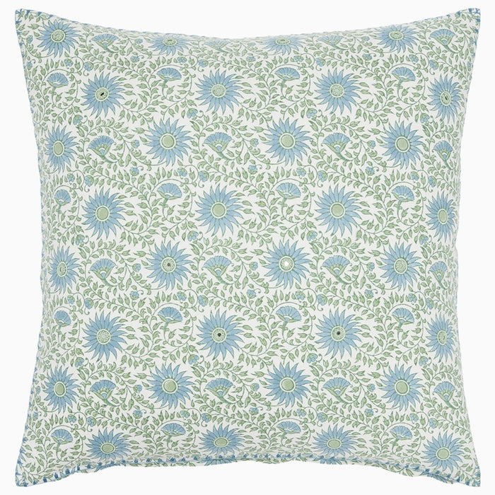 Luvika Light Indigo Pillow by John Robshaw at Fig Linens and Home - 1