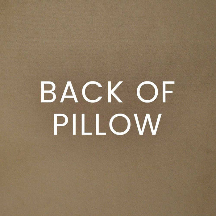 Lyric Pillow in Chocolate - coordinating tan/taupe back by D.V. KAP Home