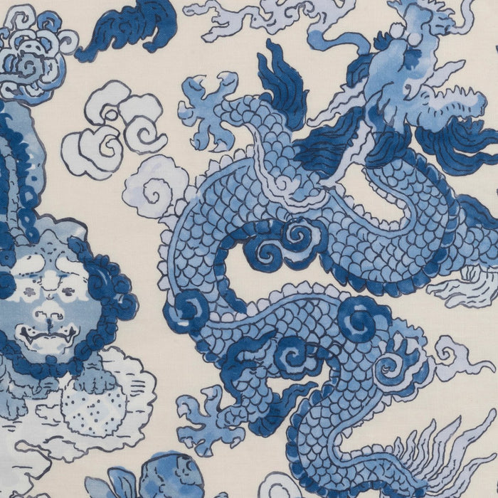 Magic Mountain Porcelain Blue Placemats by Matouk Schumacher - Fabric Swatch