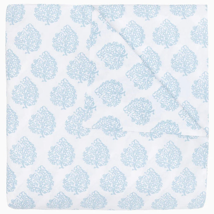 Duvet Cover - John Robshaw Mali Light Indigo Organic Bedding at Fig Linens and Home 1