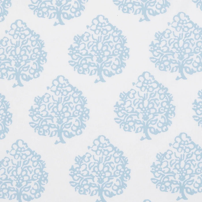 Fabric Swatch - John Robshaw Mali Light Indigo Organic Bedding at Fig Linens and Home 1