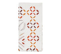 Malta Napkin in White & Brown, Set of 4 Kim Seybert - Fig Linens and Home - Folded