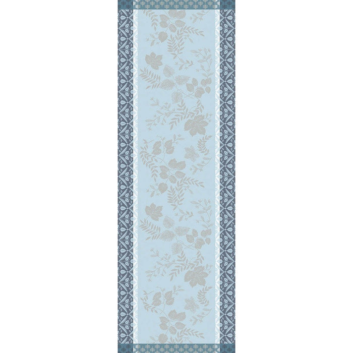 Manor Lane Blue Runner by Le Jacquard Français