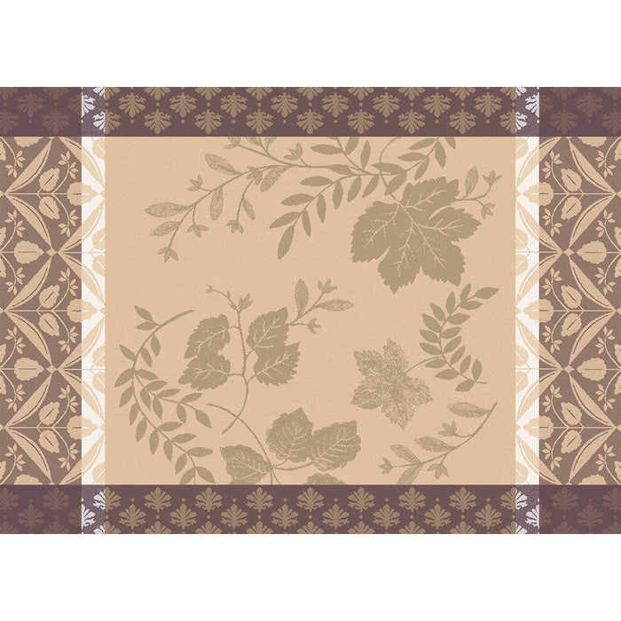 Manor Lane Enduit Beige Coated Placemat by Le Jacquard Français