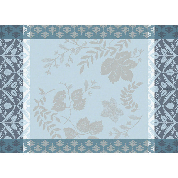 Manor Lane Enduit Blue Coated Placemat by Le Jacquard Français