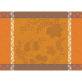 Manor Lane Enduit Orange Coated Placemat by Le Jacquard Français