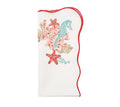 Marina Napkin in White & Multi Set of 4 by Kim Seybert at Fig Linens and Home - 1