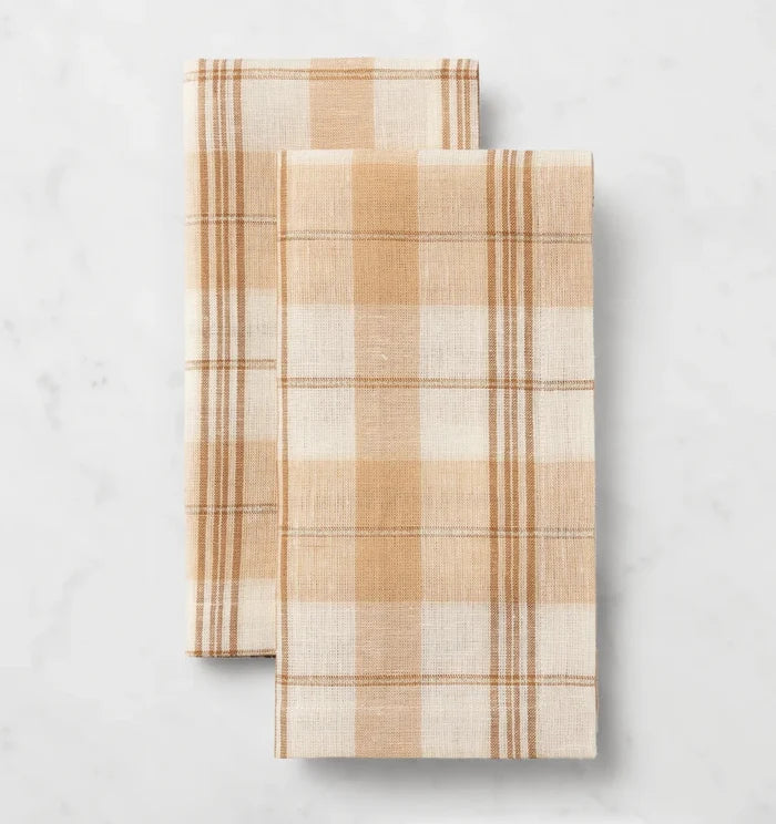Masseria Dinner Napkins by Sferra Linens in Almond/Oyster at Fig Linens and Home - 1