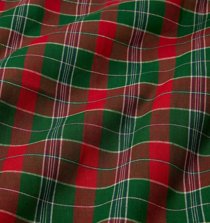 Masseria Guest Towel by Sferra Linens in Emerald/Red at Fig Linens and Home - 2