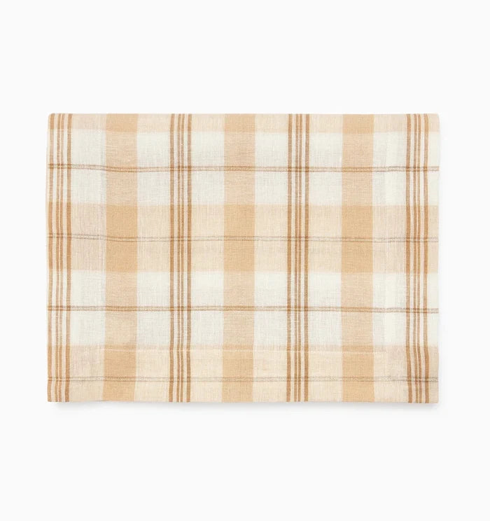 Masseria Table Runner by Sferra Linens in Almond/Oyster at Fig Linens and Home - 2
