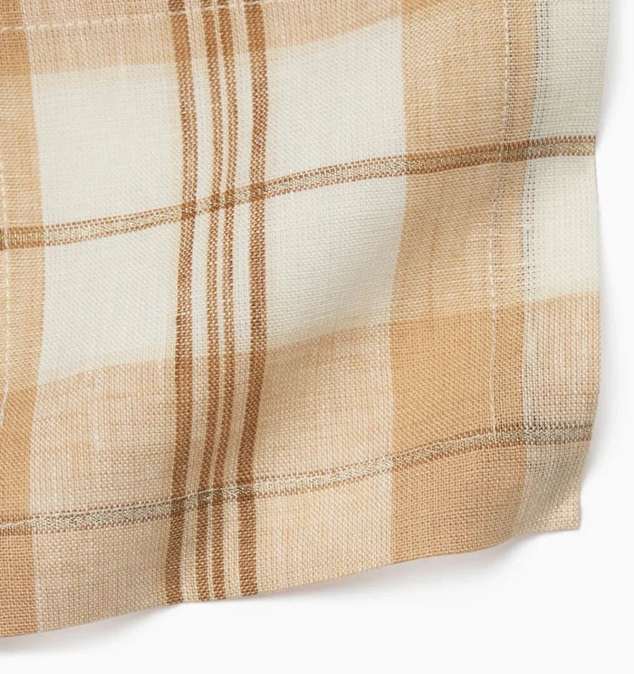 Masseria Table Runner by Sferra Linens in Almond/Oyster at Fig Linens and Home - 4