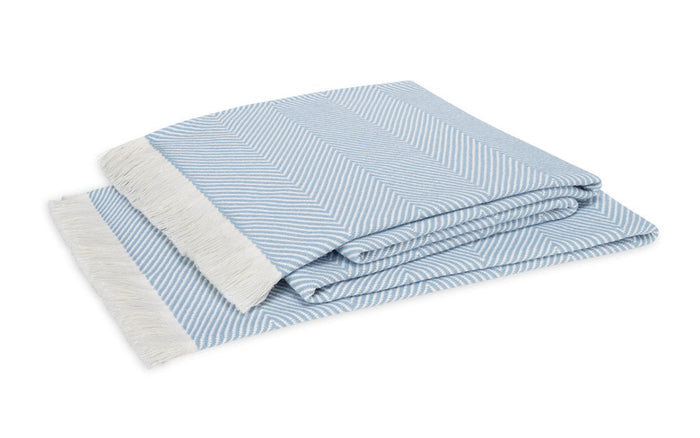 Matouk Leo Oversized Throw Hydrangea at Fig Linens and Home