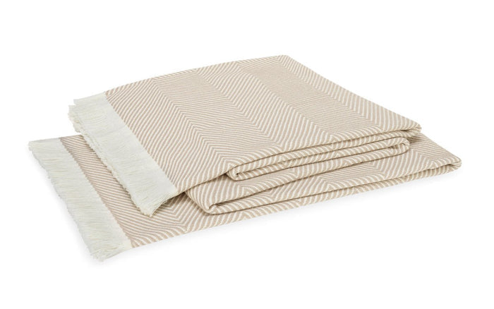 Matouk Leo Oversized Throw Dune at Fig Linens and Home