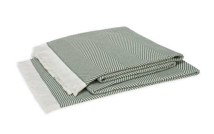 Matouk Leo Oversized Throw Palm at Fig Linens and Home