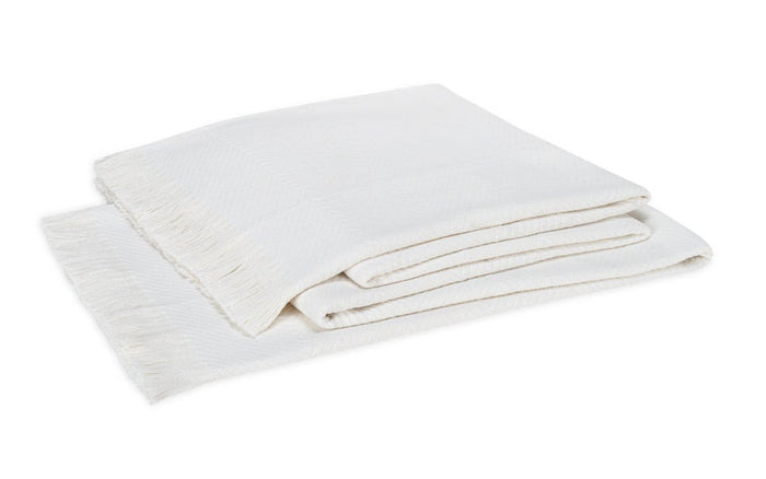 White / Oversized Throw 60" W x 90" L