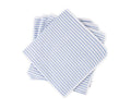 Matouk Matteo Seersucker Napkins in Azure Blue at Fig Linens and Home