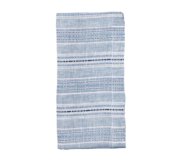 Mayfair Blue/White Napkin | Kim Seybert at Fig Linens and Home