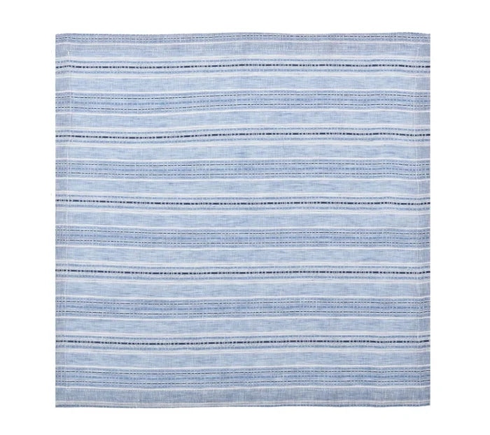 Mayfair Blue/White Napkin Detail 3 | Kim Seybert at Fig Linens and Home