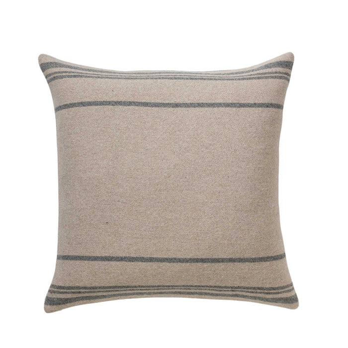 Mazing Euro Pillow in Light Taupe / Dark Grey | Alicia Adams Alpaca at Fig Linens and Home