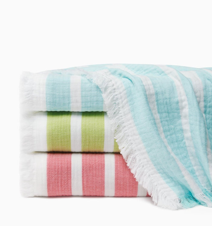 Merlata Beach Blanket by Sferra Linens Clearwater 70" x 70" Beach Blanket at FIG LINENS AND HOME 2