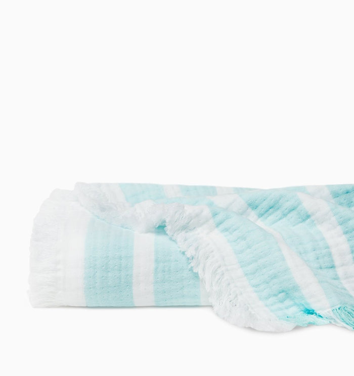 Merlata Beach Blanket by Sferra Linens Clearwater 70" x 70" Beach Blanket at FIG LINENS AND HOME 6
