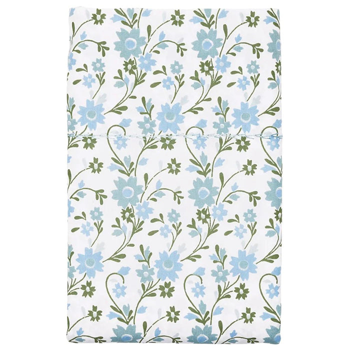 John Robshaw Mihana Mist Organic Cotton Flat Sheets  | Fig Linens and Home Bedding