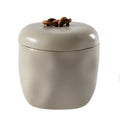 Cotton Jar - Montecito Putty Bath Accessories by Kassatex | Fig Linens and Home