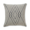 Mystic Square Pillow in Ivory / Blue | Alicia Adams Alpaca at Fig Linens and Home