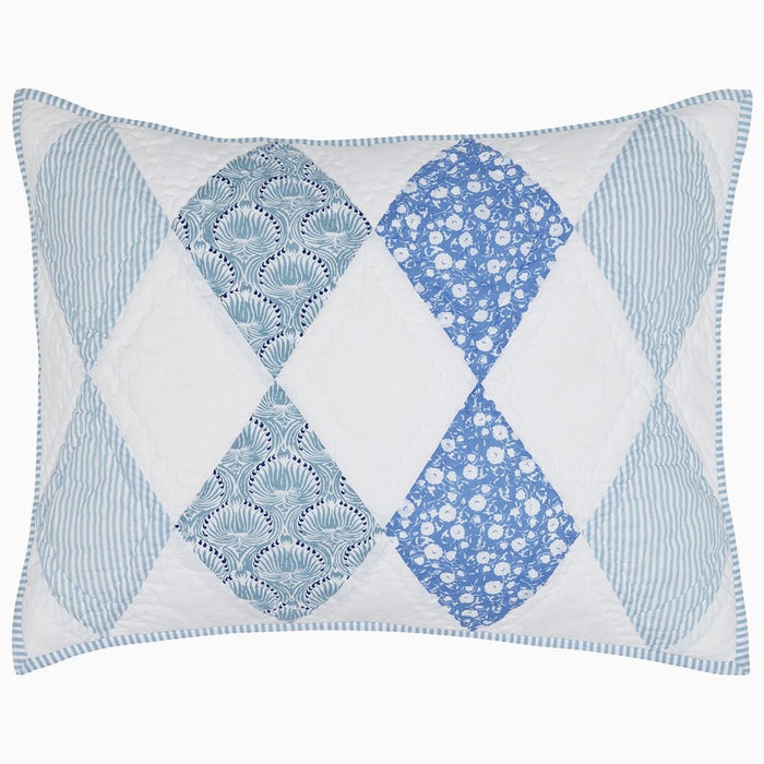 Namit Azure Sham by John Robshaw at Fig Linens and Home - 1