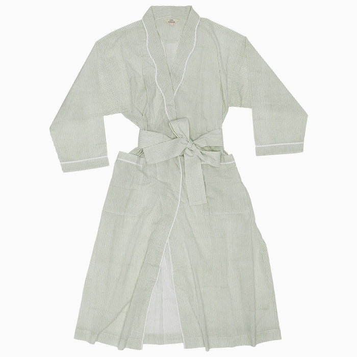 Nandi Sage Robe by John Robshaw at Fig Linens and Home - 2
