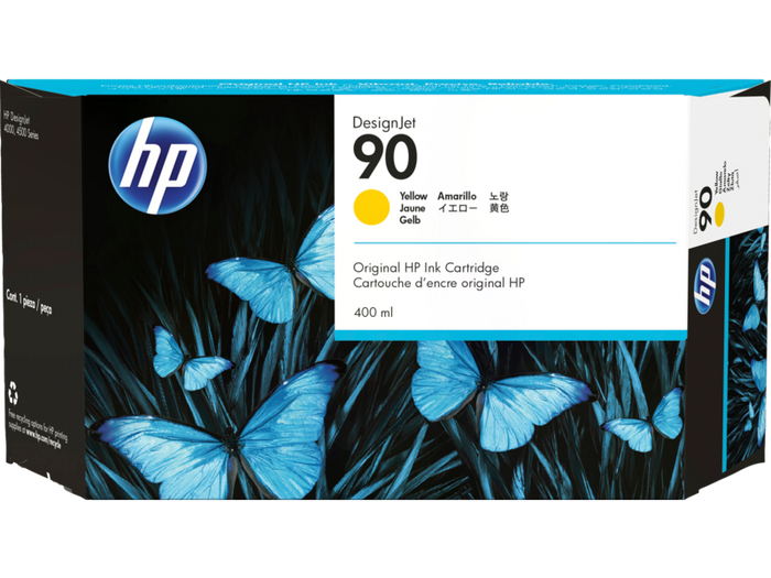 New HP 90 400-ml (C5065A) Yellow Ink Cartridge