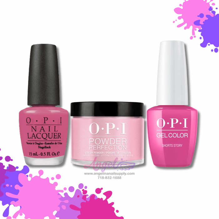 OPI 3in1 combo DP-GC-NL B86 SHORTS STORY - Angelina Nail Supply NYC