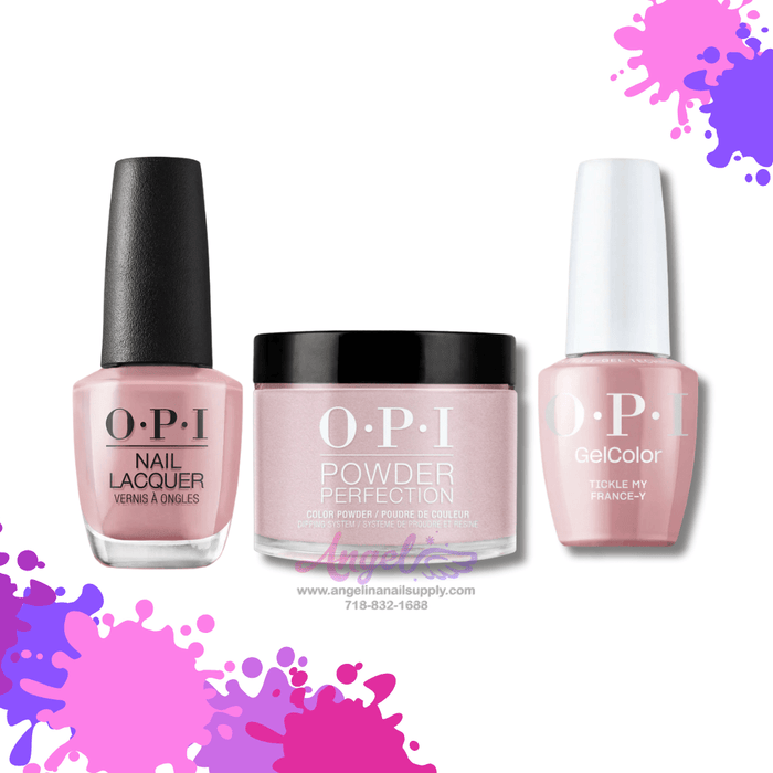 OPI 3in1 combo DP-GC-NL F16 TICKLE MY FRANCE-Y - Angelina Nail Supply NYC