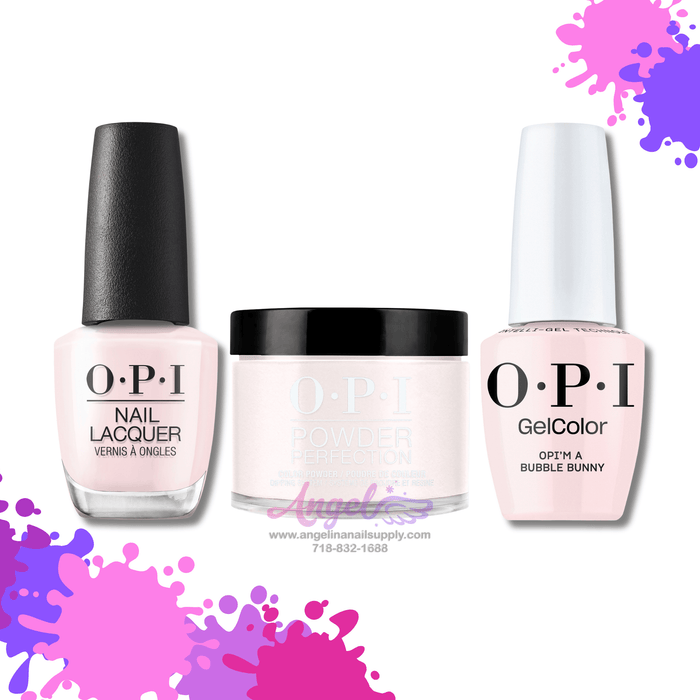 OPI 3in1 combo DP-GC-NL S061 OPI’m a Bubble Bunny - Angelina Nail Supply NYC