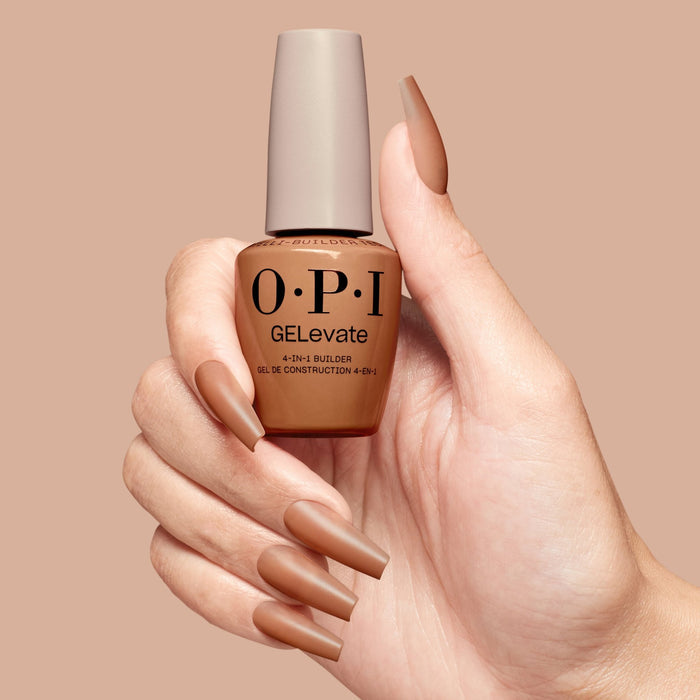 OPI 4-in-1 Builder Gel BIB003 Warm Nude / Fill My Espresso - Angelina Nail Supply NYC