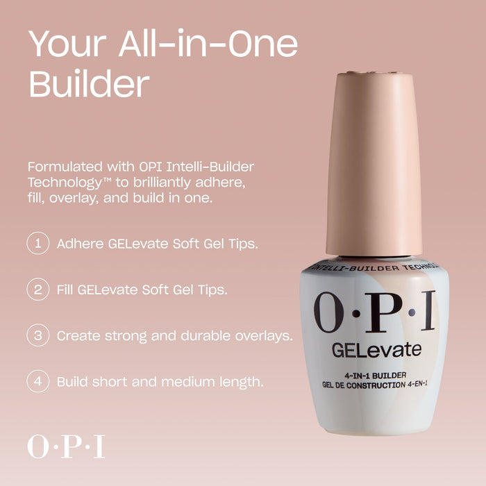 OPI 4-in-1 Builder Gel BIB003 Warm Nude / Fill My Espresso - Angelina Nail Supply NYC