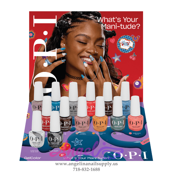 OPI Gel Color - What's Your Mani-tude? Collection 12 Colors & 1 Base Gel 1 Top Gel| Fall 2025 - Angelina Nail Supply NYC