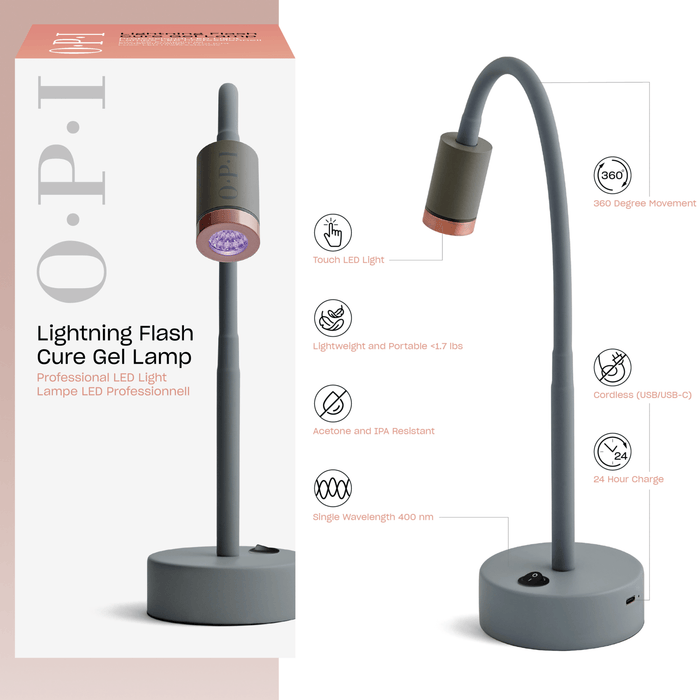 OPI Lightning Flash Cure Gel Lamp - Angelina Nail Supply NYC
