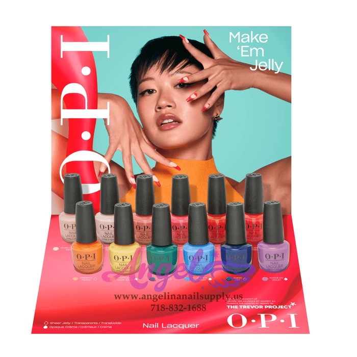 OPI Nail Lacquer - Make'em Jelly Collection 12 Colors | Summer 2025 - Angelina Nail Supply NYC