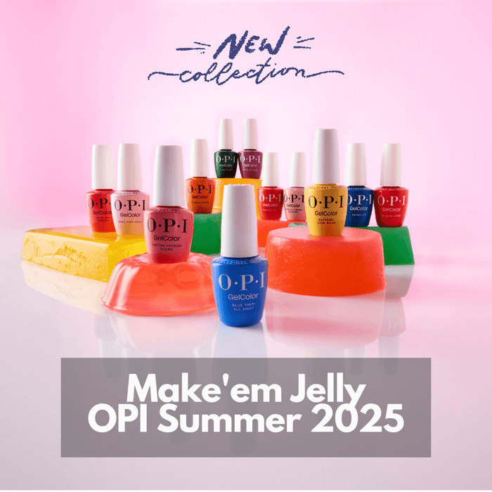 OPI Gel Color - Make'em Jelly Collection 12 Colors & 1 Base Gel 1 Top Gel | Summer 2025 - Angelina Nail Supply NYC