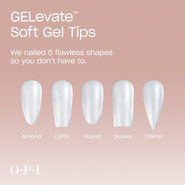OPI Soft Gel Pre-Shaped Tip Extensions / Square - Angelina Nail Supply NYC