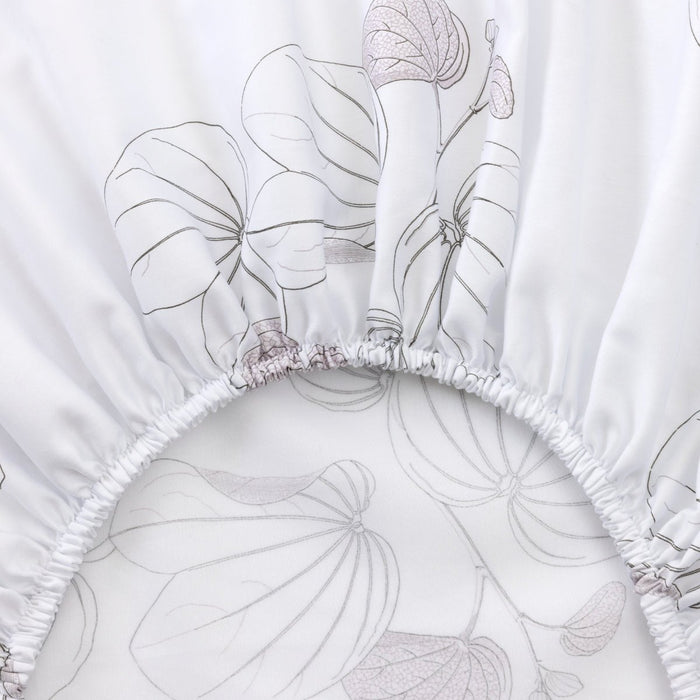 Orchidée Organic Bedding by Yves Delorme Fitted Sheet King 79 x 81 Multi at FIG LINENS AND HOME 8