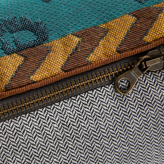 Yves Delorme Orchidia Paon Tote | Cosmetic Pouch or Clutch Zipper View 1 at Fig Linens and Home