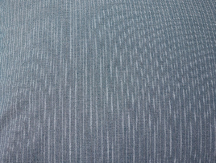 Organic Crinkled Percale Indigo Chambray Stripe Pillowcases 2 | Coyuchi at Fig Linens and Home