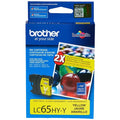 Original Brother LC65 Yellow Ink Cartridge