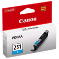 Original Canon CLI-251 Cyan Ink Cartridge