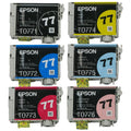 Original Epson 77 Black and Color (6 Pack) Ink Cartridges