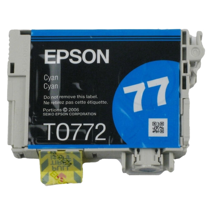 Original Epson 77 (T0772) Cyan Ink Cartridge